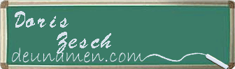 Doris Zesch Visitenkarte